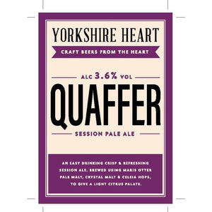 QUAFFER PALE ALE -10L - DIRECT FROM YORKSHIRE HEART